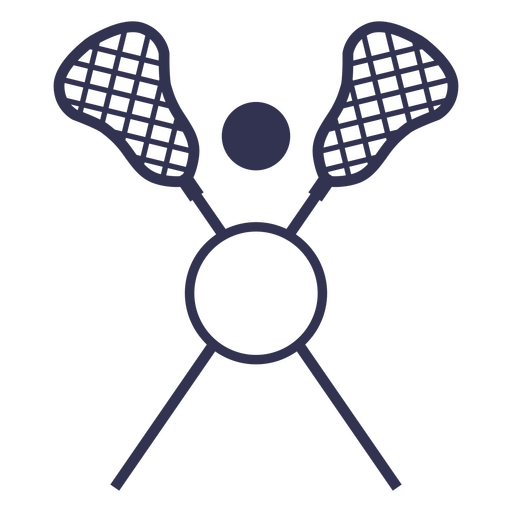 Monograma personalizável de lacrosse Desenho PNG