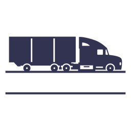 Blauer LKW ausgeschnitten PNG-Design