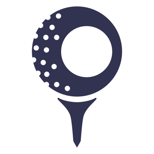 Golfing Ball Circle Monogram PNG Design
