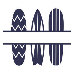 Surfbrett blau ausgeschnitten PNG-Design