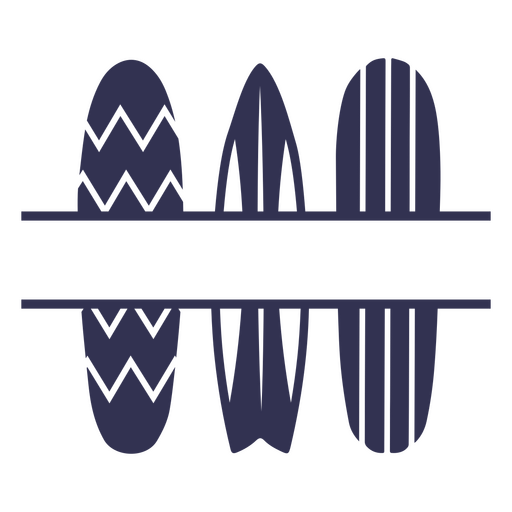 Surfbrett blau ausgeschnitten PNG-Design