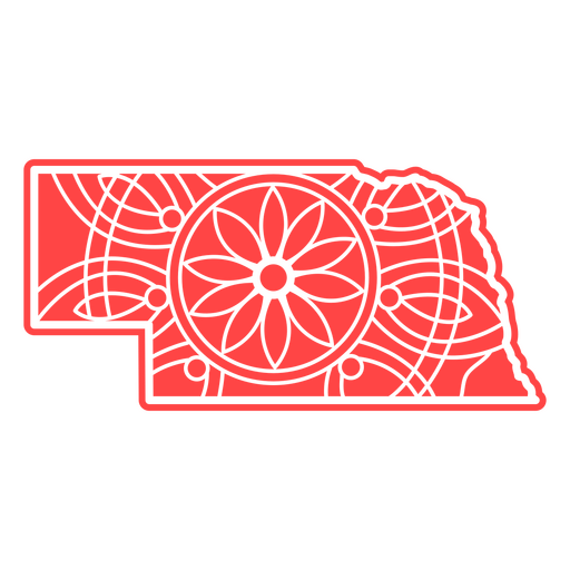 Nebraska-Mandala-Staaten PNG-Design