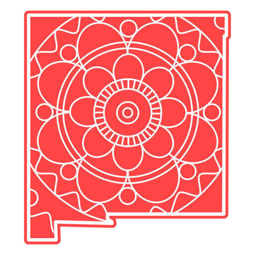 Estados da mandala do Novo México Desenho PNG