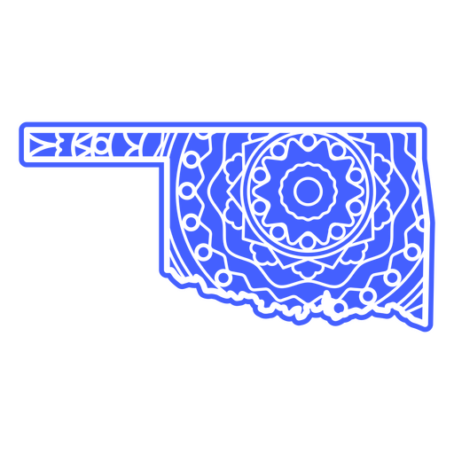 Oklahoma-Mandala-Staaten PNG-Design