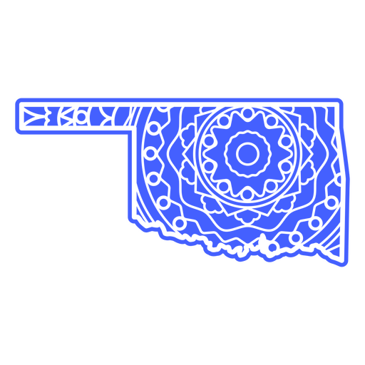 Oklahoma mandala states PNG Design