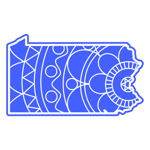 Estados del mandala de Pensilvania Diseño PNG