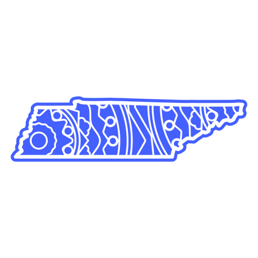 Mapa da Mandala do Tennessee Desenho PNG
