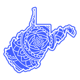Mapa da Mandala da Virgínia Ocidental