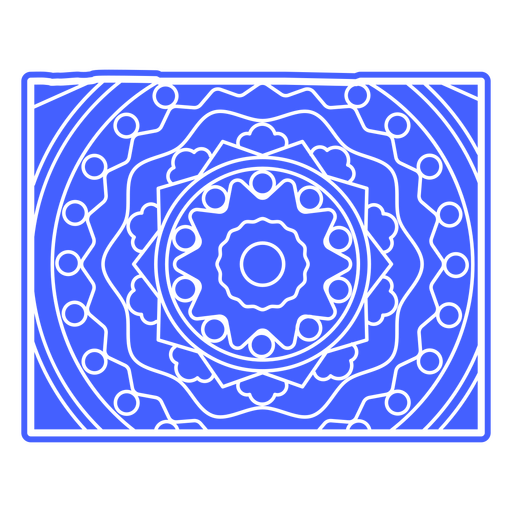 Wyoming Mandala Map PNG Design