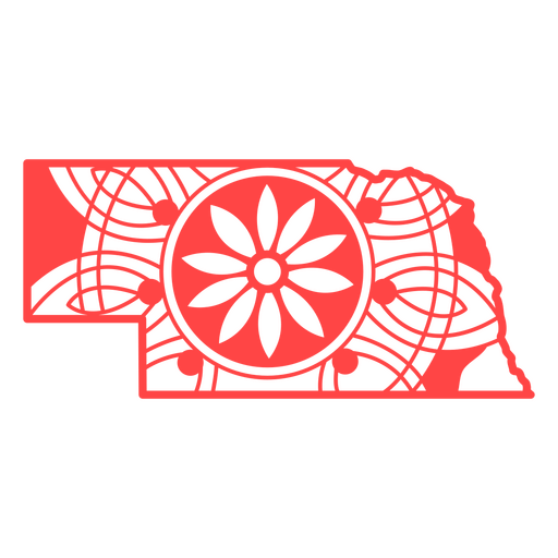 Mandala dos Estados Nebraska Desenho PNG