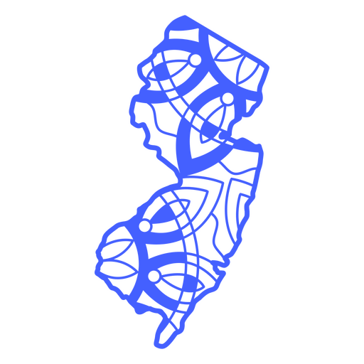 Mandala dos Estados Nova Jersey Desenho PNG