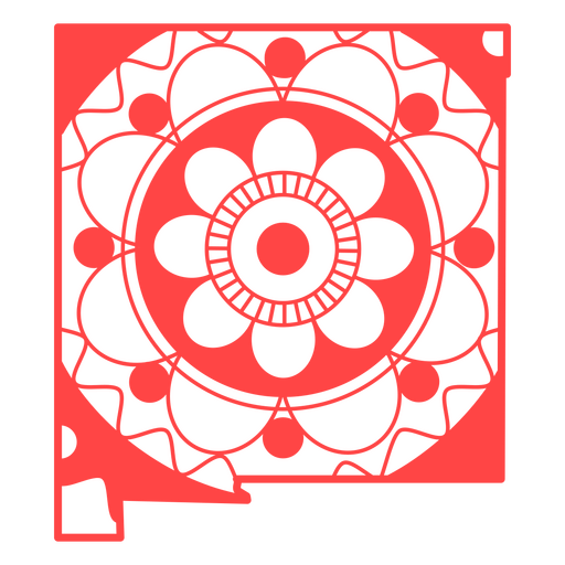 Mandala dos Estados Novo México Desenho PNG