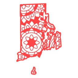States mandala rhode island PNG Design