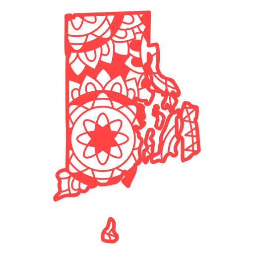 Staaten Mandala Rhode Island PNG-Design