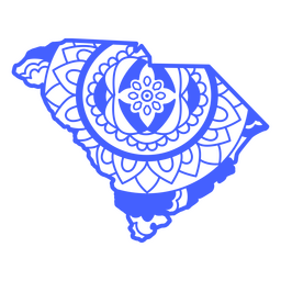 South Carolina Mandala Staaten PNG-Design