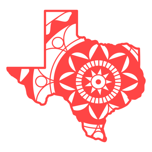 Texas-Mandala-Staaten PNG-Design