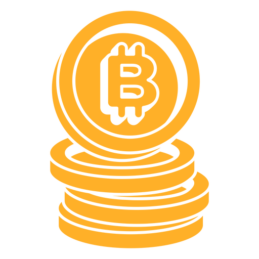 Bitcoins de moneda criptográfica Diseño PNG