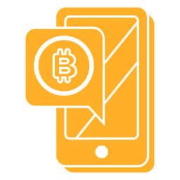 Bitcoin phone PNG Design