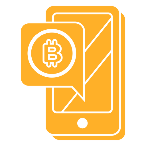 Bitcoin-Telefon PNG-Design