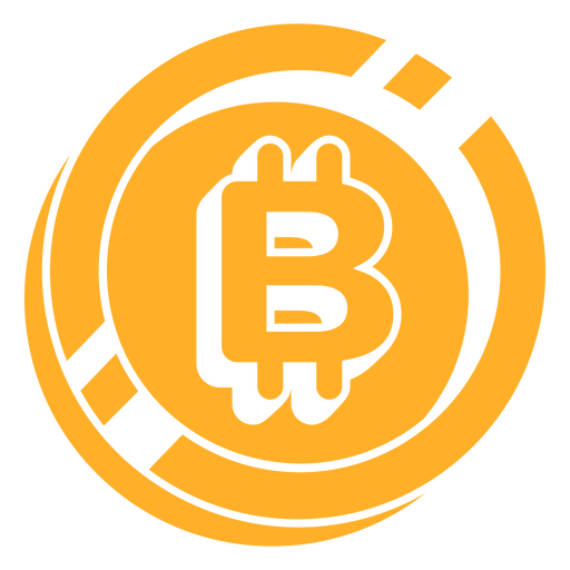 Goldene Bitcoin-Münze PNG-Design