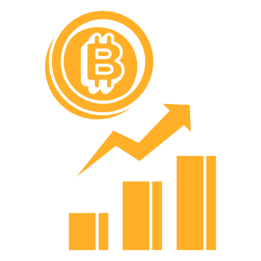 Gráfico de Bitcoin Diseño PNG