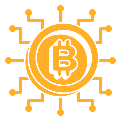 ícone de circuitos de bitcoin Desenho PNG