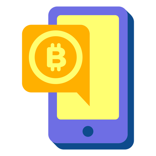 teléfono inteligente bitcoin Diseño PNG