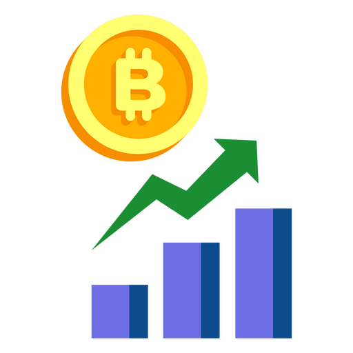 Bitcoin-Grafiksymbol PNG-Design