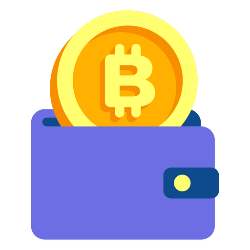 Bitcoin und Geldbörse PNG-Design