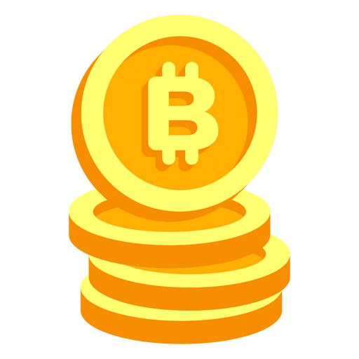 Bitcoin-Stapel PNG-Design