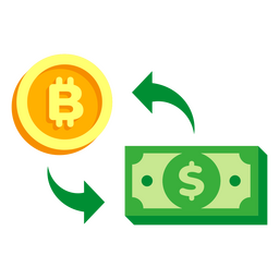 Bitcoin and money icon PNG Design