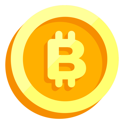 Einzelne Bitcoin-Münze PNG-Design