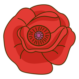 Red rose from top view PNG Design Transparent PNG