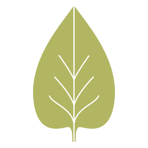 Folha cortada botânica Desenho PNG