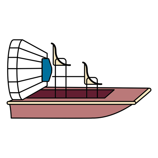 Airboat Wasseraktivitätsboot PNG-Design
