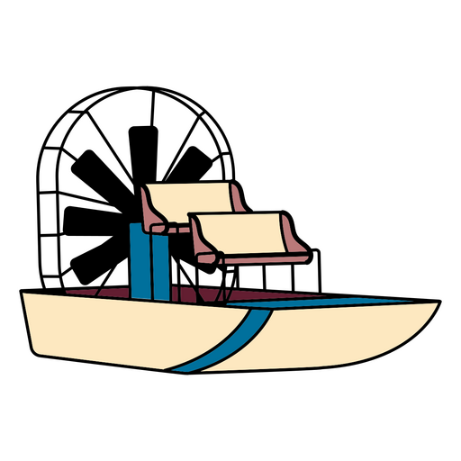 Wasserluftboot PNG-Design