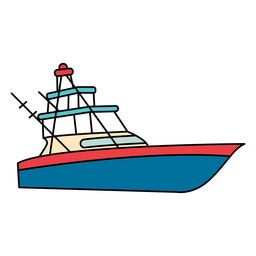Water ferry boat PNG Design
