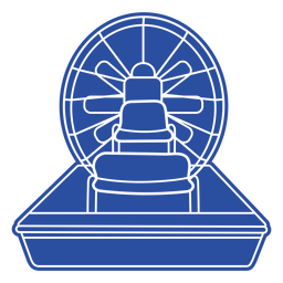 silhueta de aerobarco de água Desenho PNG