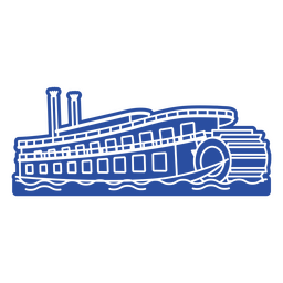 Big ship simple design PNG Design