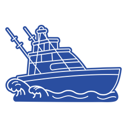 Boot-Fähre-Silhouette PNG-Design