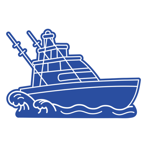 Silhueta de balsa de barco