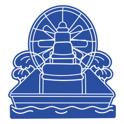 Sumpfboot vorne PNG-Design