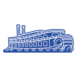 Tolles Schiff von der Seite PNG-Design