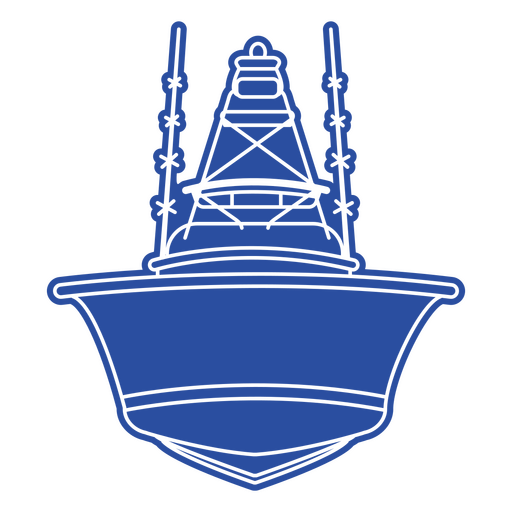 Ozeanschiff vorne PNG-Design