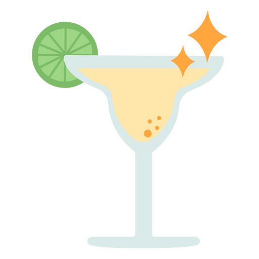 Sparkly cocktail margarita drink PNG Design