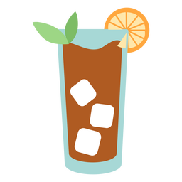 Bebida tropical con hielo