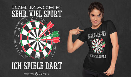 Eu jogo o design de camisetas de dardos