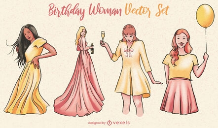 Fancy women birthday party set