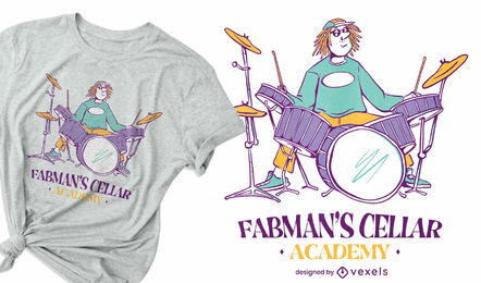 Drum Instrument Musiker T-Shirt Design