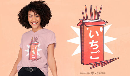 Design de camisetas japonesas doces